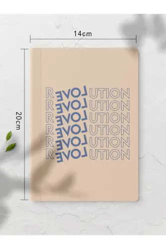 Motivation Blank Notebook Set - 4 Pieces - 14cm*20cm - 64 Pages - Colorful - 5