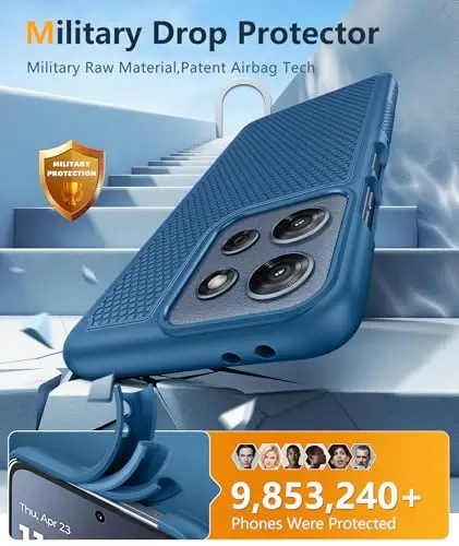 FNTCASE for Motorola Moto G-5G-2025 Case: Moto G Power 2025 Case Dual Layer Protective Heavy Duty Cell Phone Cover Shockproof Rugged with Non Slip Textured - Military Protection Bumper for Moto G 2025 - 4