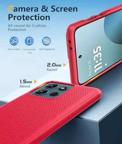 FNTCASE for Motorola Moto G-5G-2025 Case: Moto G Power 2025 Case Dual Layer Protective Heavy Duty Cell Phone Cover Shockproof Rugged with Non Slip Textured - Military Protection Bumper for Moto G 2025 - 6