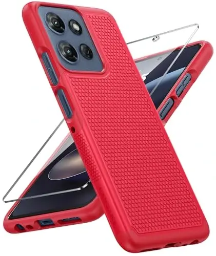 FNTCASE for Motorola Moto G-5G-2025 Case: Moto G Power 2025 Case Dual Layer Protective Heavy Duty Cell Phone Cover Shockproof Rugged with Non Slip Textured - Military Protection Bumper for Moto G 2025 