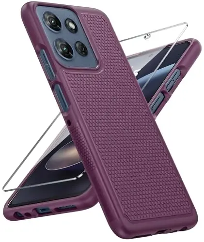 FNTCASE for Motorola Moto G-5G-2025 Case: Moto G Power 2025 Case Dual Layer Protective Heavy Duty Cell Phone Cover Shockproof Rugged with Non Slip Textured - Military Protection Bumper for Moto G 2025 