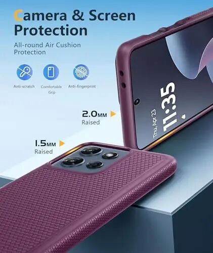 FNTCASE for Motorola Moto G-5G-2025 Case: Moto G Power 2025 Case Dual Layer Protective Heavy Duty Cell Phone Cover Shockproof Rugged with Non Slip Textured - Military Protection Bumper for Moto G 2025 