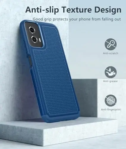 Motorola Moto G-Power-5G-2024 uchun FNTCASE g'ilofi: Ikki qatlamli himoya, og'ir yuk ko'taruvchi mobil telefon qopqog'i, zarbaga chidamli, sirpanmaydigan to'qimali orqa - Harbiy himoya bamperi - 2024, 6,7 dyuym - 5