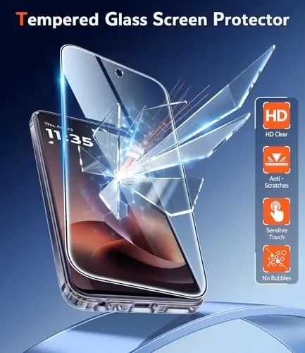 Motorola Moto G-Power-5G-2026 uchun FNTCASE g'ilofi: Moto G Power 2025 uchun shaffof, yupqa, sarg'aymaydigan mobil telefon g'ilofi: Mustahkam, zarbalarga chidamli himoya bamperli shaffof g'iloflar (Shaffof) - 3