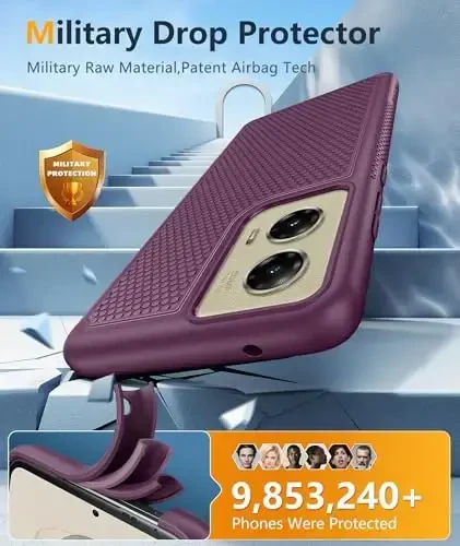 FNTCASE for Motorola Moto G-Stylus-5G-2024 Case: Dual Layer Protective Heavy Duty Cell Phone Cover Shockproof Rugged with Non Slip Textured Back - Military Protection Bumper Tough - 2024, 6.7 inch - 4