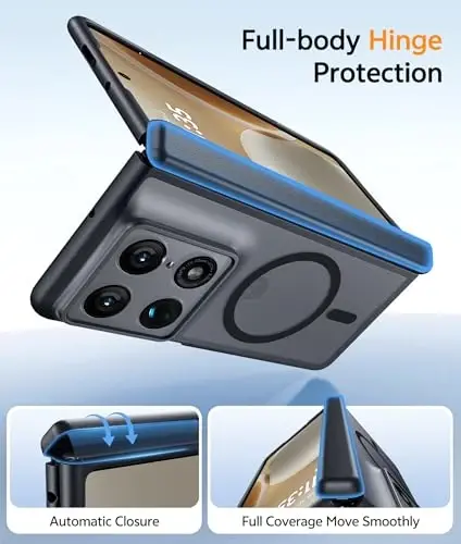 Motorola Razr Fold Case uchun FNTCASE: [Ilmoq Himoyasi] Shaffof Mat qoplamalar [Magsafe bilan Mos Keladi] Harbiy Darajadagi Zarbalarga Chidamli Himoya Telefon G‘ilofi - 4