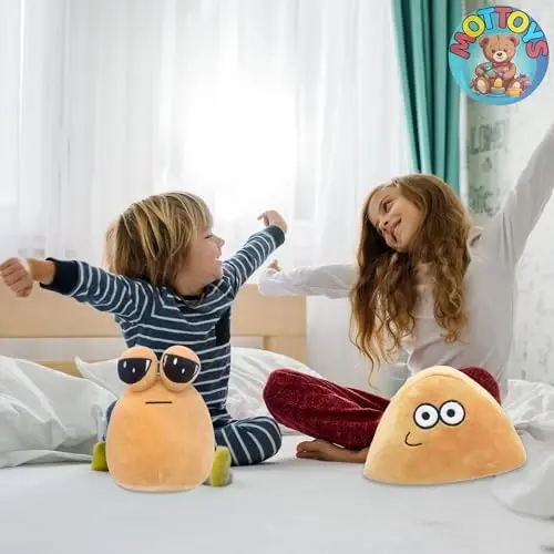 MOTTOYS Alieyn Soft Plush - 8,5 dyuym/22 sm. O‘yinchoq - Emotsiya qo‘g‘irchog‘i - Ishqibozlar uchun o‘yinchoqlar - O‘yin va turli xil hissiy yostiq - Qiziqarli ilovalar peluşlari - Bolalar va kattalar uchun sovg‘a - 4