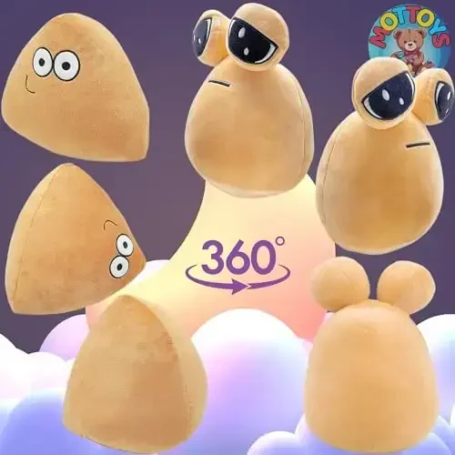 MOTTOYS Alieyn Soft Plush - 8,5 dyuym/22 sm. O‘yinchoq - Emotsiya qo‘g‘irchog‘i - Ishqibozlar uchun o‘yinchoqlar - O‘yin va turli xil hissiy yostiq - Qiziqarli ilovalar peluşlari - Bolalar va kattalar uchun sovg‘a - 5