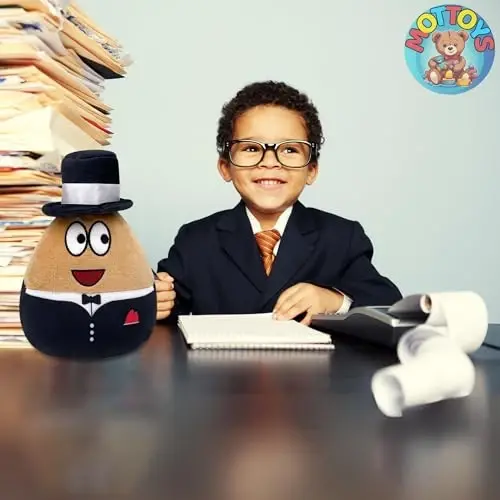 MOTTOYS Alieyn Soft Plush - 8,5 inch/22 cm. Stuffed Toy - Emotion Doll - Toys for Fans - Game and Different Emotional Pillow - Fun App Plushies - Present for Kids and Adults (Suit Pu) - 4