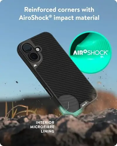 Mous for iPhone 16 Plus Case MagSafe Compatible - Limitless 6.0 - Bamboo - Protective Shockproof Phone Cover - 3