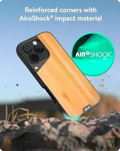 Mous for iPhone 16 Pro Max Case MagSafe Compatible - Limitless 6.0 - Bamboo - Protective Shockproof Phone Cover - 4