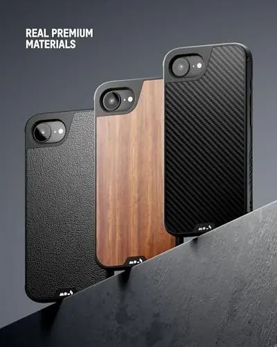 Mous for iPhone 16e Case 2025 MagSafe Compatible - Limitless 6.0 - Aramid Carbon Fibre- Protective Shockproof Phone Cover - 3