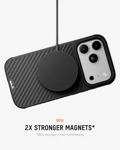 Mous for iPhone 18 Pro Case, Limitless Aramid Fibre Cover | Qi2 Certified, Compatible with MagSafe, Non-slip grip, AiroShock® Technology, Military-Grade Protection, Scratch Resistant - 3