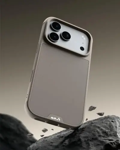 Mous for iPhone 18 Pro Case, Limitless Dark Sand Cover | Qi2 Certified, Compatible with MagSafe, Non-slip grip, AiroShock® Technology, Military-Grade Protection, Scratch Resistant - Mous (1)