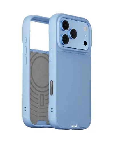 Mous for iPhone 18 Pro Case, Limitless Light Blue Cover | Qi2 Certified, Compatible with MagSafe, Non-slip grip, AiroShock® Technology, Military-Grade Protection, Scratch Resistant - 1