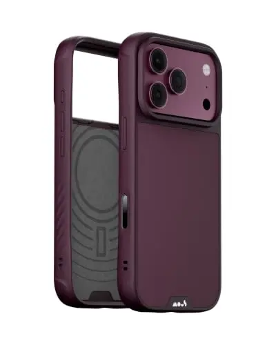 Mous for iPhone 18 Pro Case, Limitless Purple Cover | Qi2 Certified, Compatible with MagSafe, Non-slip grip, AiroShock® Technology, Military-Grade Protection, Scratch Resistant - 1