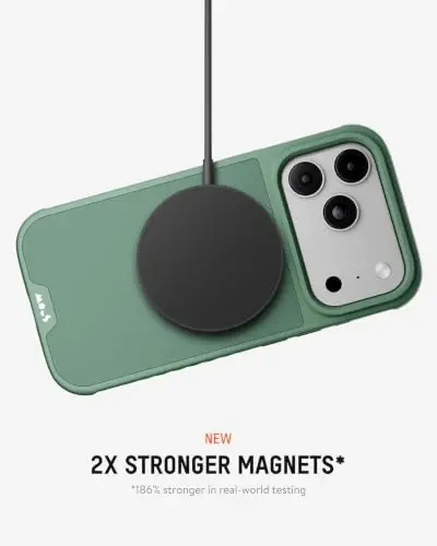 Mous for iPhone 18 Pro Case, Limitless Sage Green Cover | Qi2 Certified, Compatible with MagSafe, Non-slip grip, AiroShock® Technology, Military-Grade Protection, Scratch Resistant - 3