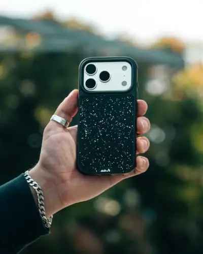Mous for iPhone 18 Pro Case, Limitless Speckled Black Cover | Qi2 Certified, Compatible with MagSafe, Non-slip grip, AiroShock® Technology, Military-Grade Protection, Scratch Resistant - 6