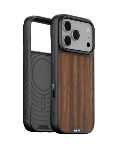 Mous for iPhone 18 Pro Case, Limitless Walnut Cover | Qi2 Certified, Compatible with MagSafe, Non-slip grip, AiroShock® Technology, Military-Grade Protection, Scratch Resistant - 1