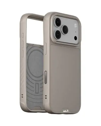 Mous for iPhone 18 Pro Max Case, Limitless Dark Sand Cover | Qi2 Certified, Compatible with MagSafe, Non-slip grip, AiroShock® Technology, Military-Grade Protection, Scratch Resistant - 1