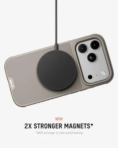 Mous for iPhone 18 Pro Max Case, Limitless Dark Sand Cover | Qi2 Certified, Compatible with MagSafe, Non-slip grip, AiroShock® Technology, Military-Grade Protection, Scratch Resistant - 3