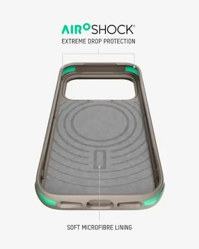 Mous for iPhone 18 Pro Max Case, Limitless Dark Sand Cover | Qi2 Certified, Compatible with MagSafe, Non-slip grip, AiroShock® Technology, Military-Grade Protection, Scratch Resistant - 4