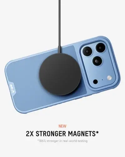 Mous for iPhone 18 Pro Max Case, Limitless Light Blue Cover | Qi2 Certified, Compatible with MagSafe, Non-slip grip, AiroShock® Technology, Military-Grade Protection, Scratch Resistant - 3