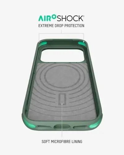Mous for iPhone 18 Pro Max Case, Limitless Sage Green Cover | Qi2 Certified, Compatible with MagSafe, Non-slip grip, AiroShock® Technology, Military-Grade Protection, Scratch Resistant - 4