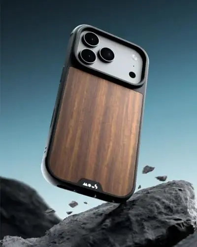 Mous for iPhone 18 Pro Max Case, Limitless Walnut Cover | Qi2 Certified, Compatible with MagSafe, Non-slip grip, AiroShock® Technology, Military-Grade Protection, Scratch Resistant - 2