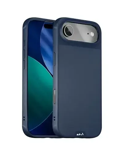 Mous for iPhone Air Case, Compatible with MagSafe - Limitless - Protective Magnetic Cover for iPhone Air - Shockproof, Full Camera Protection, Anti-Scratch Back, Marine Blue - 1