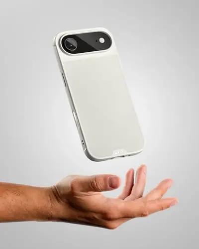 Mous for iPhone Air Case, Compatible with MagSafe - Limitless - Protective Magnetic Cover for iPhone Air - Shockproof, Full Camera Protection, Anti-Scratch Back, Stone - 4