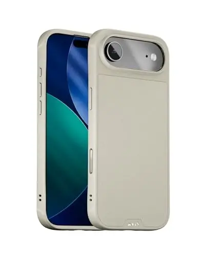 Mous for iPhone Air Case, Compatible with MagSafe - Limitless - Protective Magnetic Cover for iPhone Air - Shockproof, Full Camera Protection, Anti-Scratch Back, Stone 