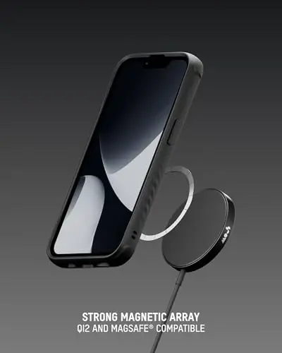 Mous iPhone 16e Kılıfı 2025 MagSafe Uyumlu - Limitless 6.0 - Siyah Deri - Koruyucu Darbeye Dayanıklı Telefon Kapağı - 5