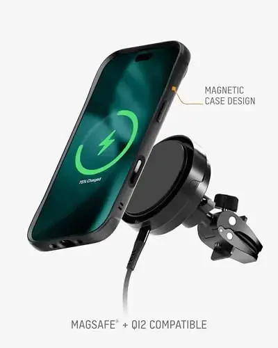 Mous iPhone Air uchun g'ilof, MagSafe bilan mos - Cheksiz - iPhone Air uchun himoya qora charm qopqoq - Zarba o'tkazmaydigan, to'liq kamera himoyasi, tirnalishga qarshi orqa, qora - 6