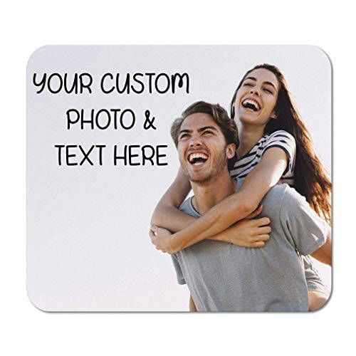 Mouse Pad Custom Personalized Photo Picture & Text Neoprene Office Supplies & Gaming Computer Desk Accessories Square Shape - 7