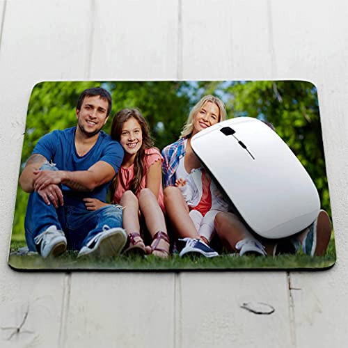 Mouse Pad Custom Personalized Photo Picture & Text Neoprene Office Supplies & Gaming Computer Desk Accessories Square Shape - 9