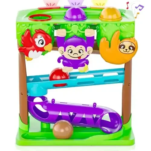 Move2Play, 30+ Jungle-Jammin’ Songs & Phrases | 30+ Fin-Tastic Songs & Phrases | Baby & Toddler Musical Toy | First Birthday Present for 1+ Year Old | Ages 6-24 Months | Boy & Girl - 1