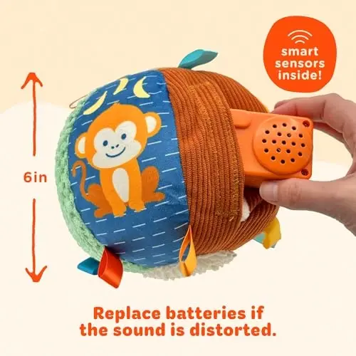 Move2Play, Hilariously Interactive Toy with Music & Sound Effects | Birthday Gift for Boy & Girl | Ball for Toddler & Baby | Indoor/Outdoor | Age 6, 9, 12+ Month | 1, 2, 3+ Year Old - 6