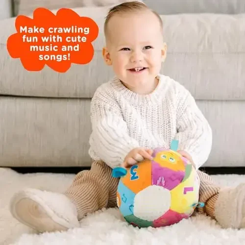 Move2Play, Hilariously Interactive Toy with Music & Sound Effects | Birthday Gift for Boy & Girl | Ball for Toddler & Baby | Indoor/Outdoor | Age 6, 9, 12+ Month | 1, 2, 3+ Year Old - 4