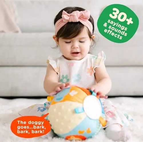 Move2Play, Hilariously Interactive Toy with Music & Sound Effects | Birthday Gift for Boy & Girl | Ball for Toddler & Baby | Indoor/Outdoor | Age 6, 9, 12+ Month | 1, 2, 3+ Year Old - 2