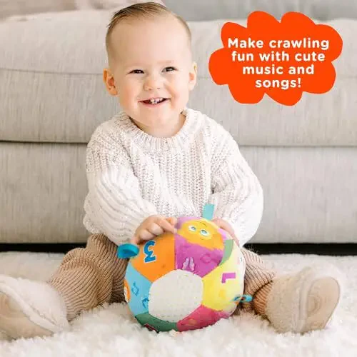 Move2Play, Toddler & Baby Ball with Music and Sound Effects, Baby Toy for 6 to 12 Months, Boy and Girl 1 Year Old Birthday Gift - 3