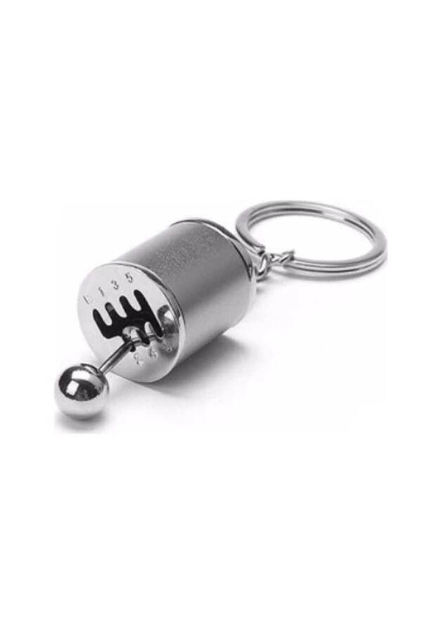 Moving Car Color Six Speed Manual Gear Shifter Knob Metal Gear Keychain - 7