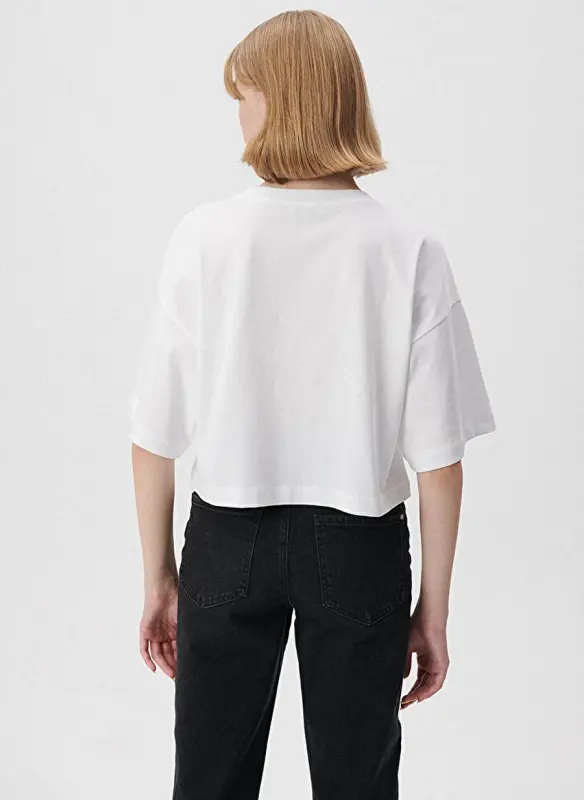 Moviy Bisiklet Yoqa Oq Ayollar Futbolkasi M1611585-620-YUMALOQ YOQA QISQA YENG - 4