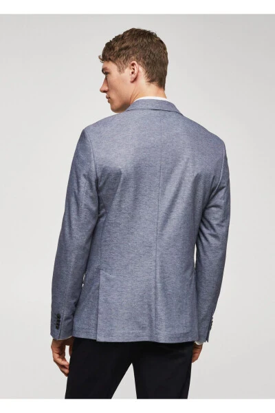 Moviy Erkak Blazer 57050550 - MANGO MAN (1)