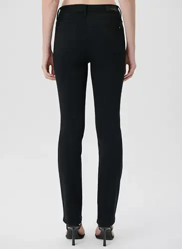 Moviy KENDRA Qora GOLD NIGHTS Slim Straight Fit Qora Ayollar Jinsi Shim 1074622002 - 4