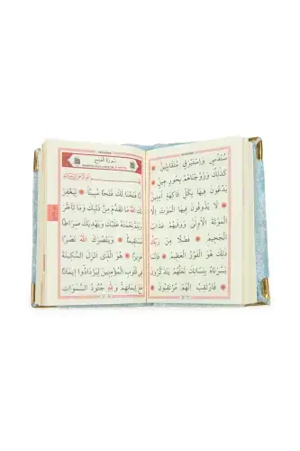 Moviy toshli zikr tasbehi - Cho'ntak hajmli arabcha Yosin kitobi - Marvarid tasbehli haj umra sovg'a to'plami - Binafsha - 5