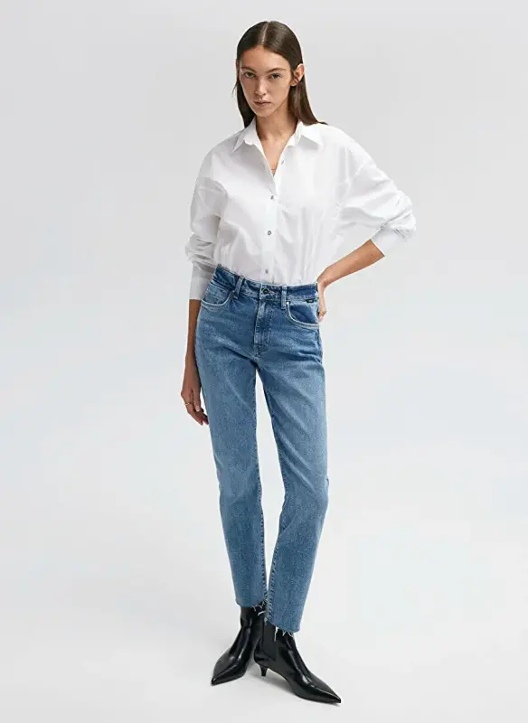 Moviy VIOLA o'rta GOLD VINTAG to'q ko'k ayollar jinsi shim M101048-84417 - 2