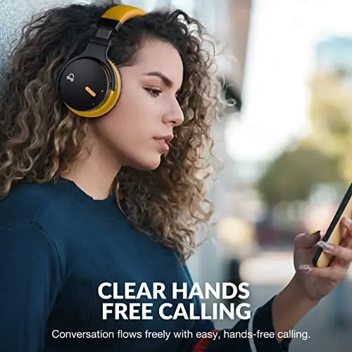 Million Sold Classic E7 Active Noise Cancelling Headphones with Upgraded HD Sound, Wireless Bluetooth Headphones Over The Ear Unequaled Comfort, Vivid Deep Bass, for Home Office Travel Birthday Gift - 4