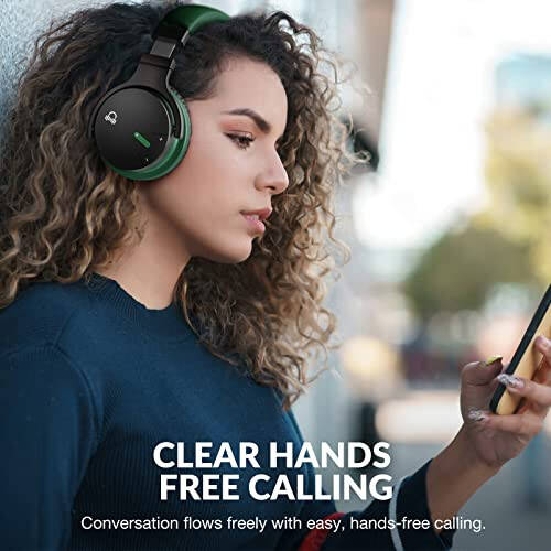 Million Sold Classic E7 Active Noise Cancelling Headphones with Upgraded HD Sound, Wireless Bluetooth Headphones Over The Ear Unequaled Comfort, Vivid Deep Bass, for Home Office Travel Birthday Gift - 4