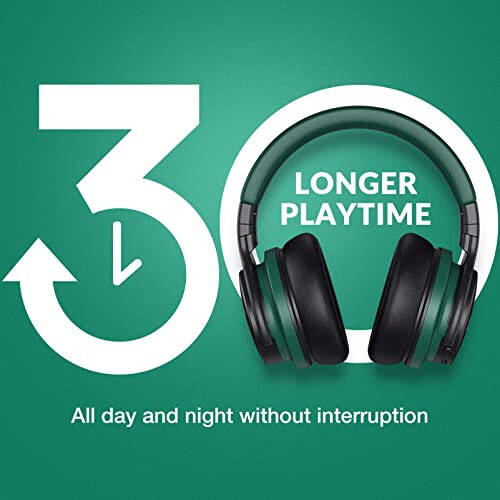 Million Sold Classic E7 Active Noise Cancelling Headphones with Upgraded HD Sound, Wireless Bluetooth Headphones Over The Ear Unequaled Comfort, Vivid Deep Bass, for Home Office Travel Birthday Gift - 6